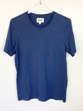 NWOT Pact Softspun Essential Short Sleeve Crewneck Tee - Blue - S